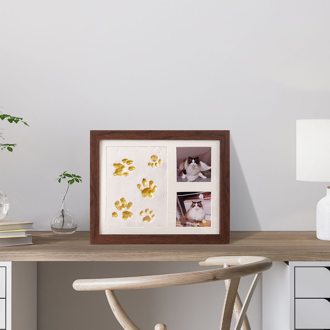 Keepsake Paw Print DIY Photo Frame Set
